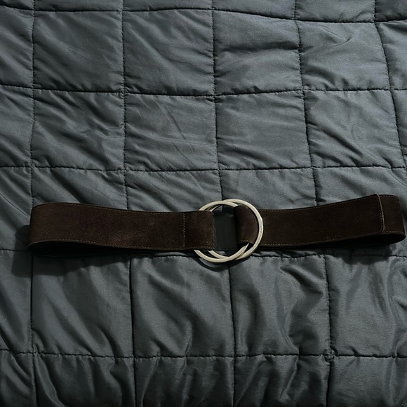 Authentic Burberry brown suede belt 2” wide - Picture 1 of 14